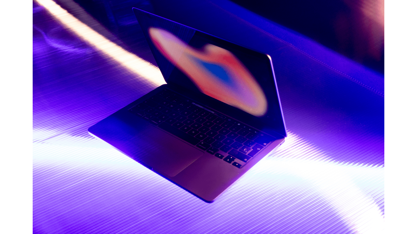 laptops glowing