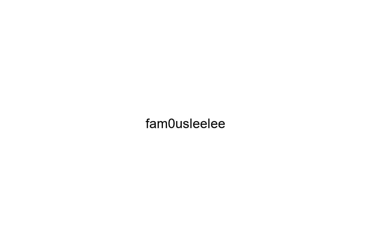 fam0usleelee