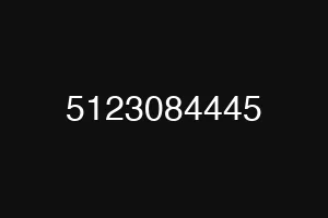 5123084445