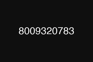 8009320783