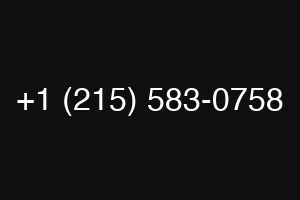 +1 (215) 583-0758