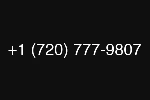 +1 (720) 777-9807
