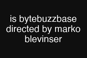 is bytebuzzbase directed by marko blevinser